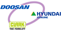 doosan, hyundai, clark